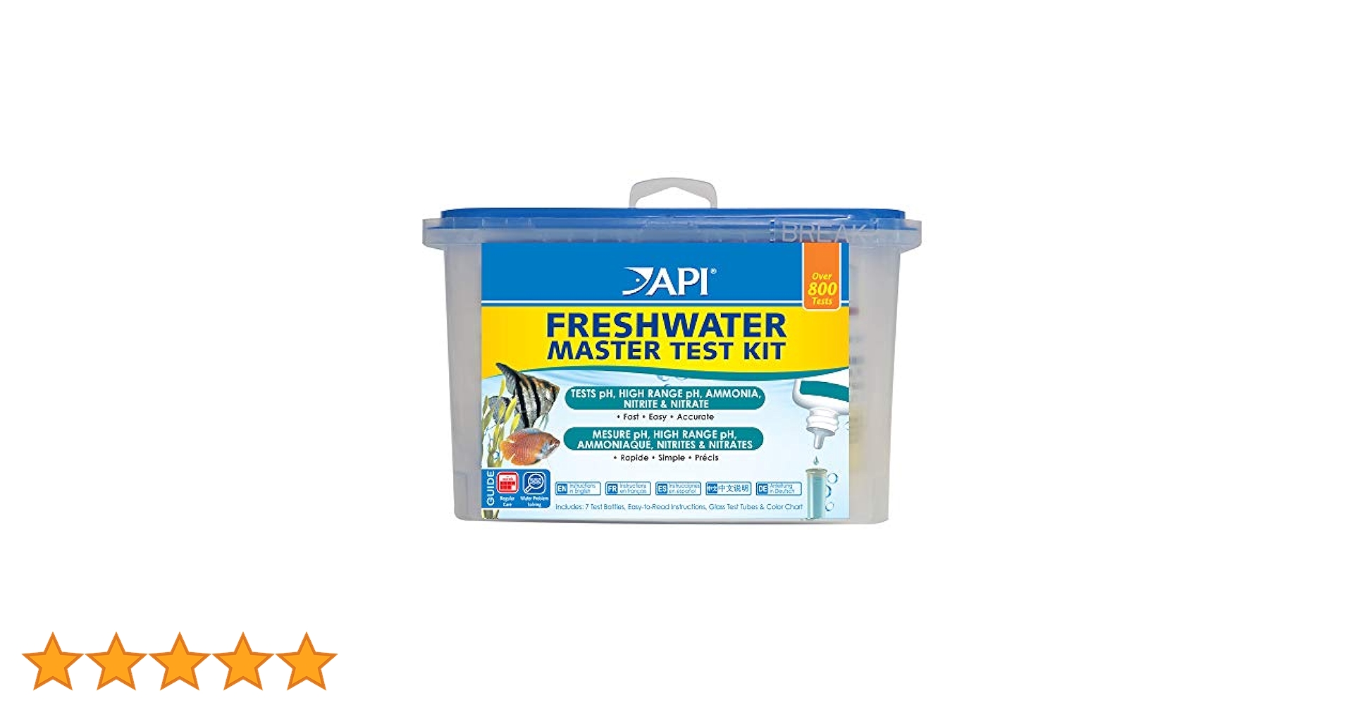 【新品未開封】API Freshwater Master Test Kit Amazon.com : API Freshwater Master Test Kit : Pet Supplies